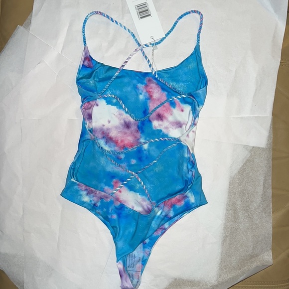 AYRA SWIM One Piece THONG Swimsuit Tie Dye - Picture 9 of 14